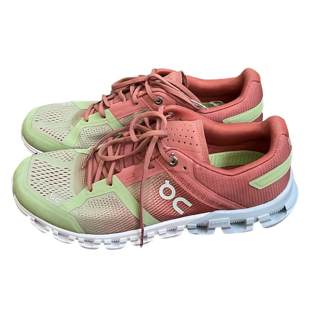 On Running Women's Coral and Mint Athletic Shoes - Picture 2 of 16